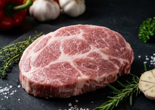 Bio Schwein Kammkotelett ohne Knochen