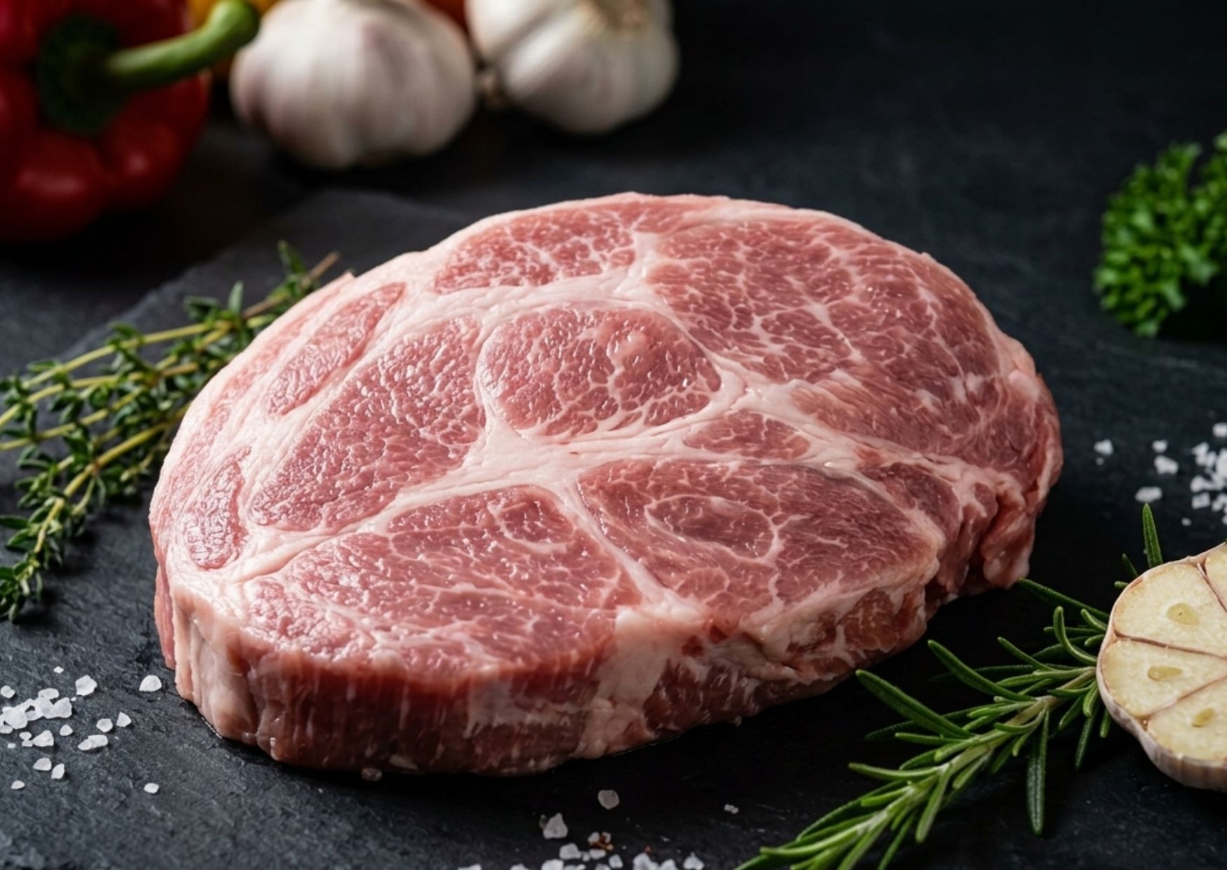 Bio Schwein Kammkotelett ohne Knochen