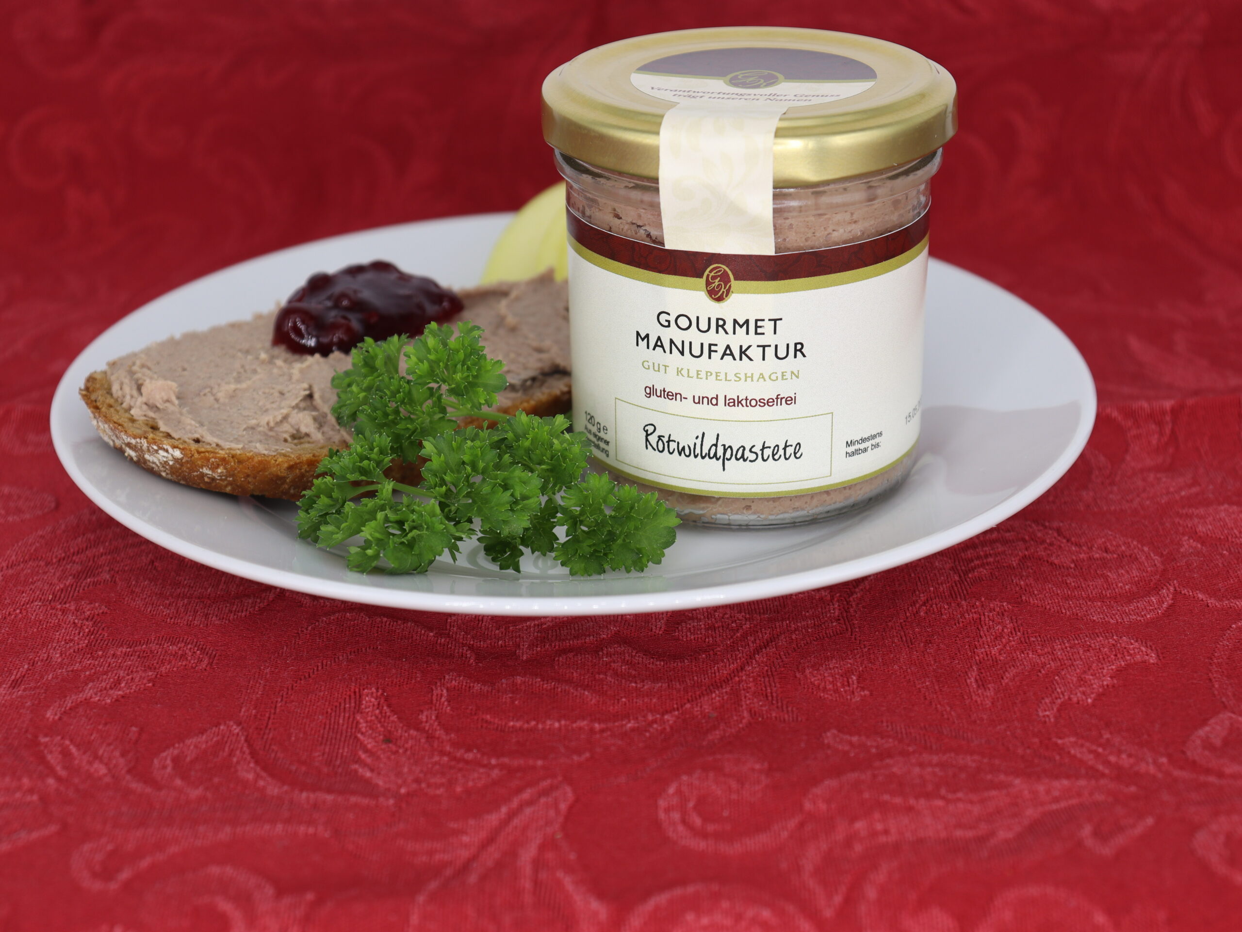 Rotwildpastete mit Preiselbeeren