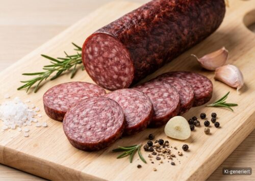 Heimatwurst Rindersalami Knoblauch